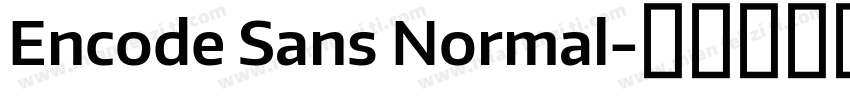 Encode Sans Normal字体转换